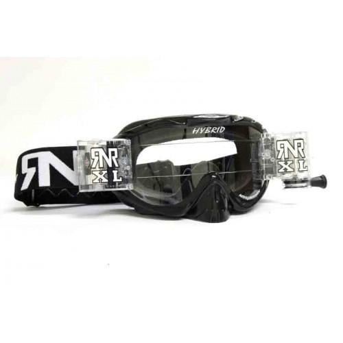 RNR HYBRID BLACK XL ROLL & TEAR OFF, BLACK GOGGLE, 36MM ROLL OFF, GH23XL, ROLL & TEAR OFF