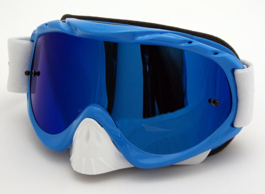 RNR HYBRID PACIFIC BLUE MIRRORED LENS, PACIFIC BLUE GOGGLE, GH44M, MIRRORED LENS