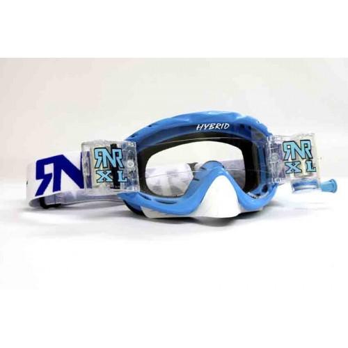 RNR HYBRID PACIFIC BLUE XL ROLL & TEAR OFF, PACIFIC BLUE GOGGLE, 36MM ROLL OFF, GH44XL, ROLL & TEAR OFF