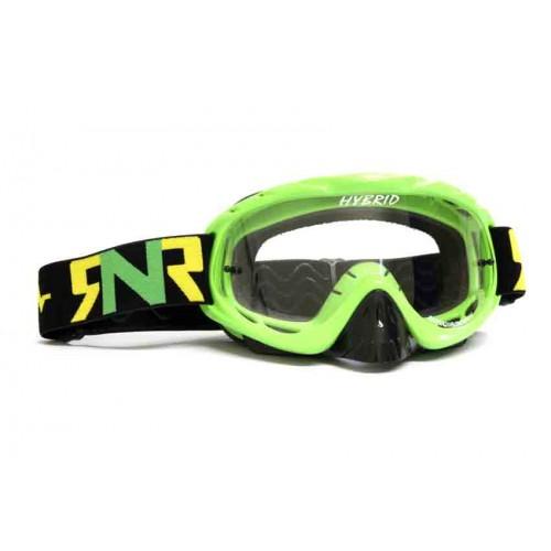 RNR HYBRID LIME GREEN TEAR OFF, LIME GREEN GOGGLE, GH471TO, TEAR OFF
