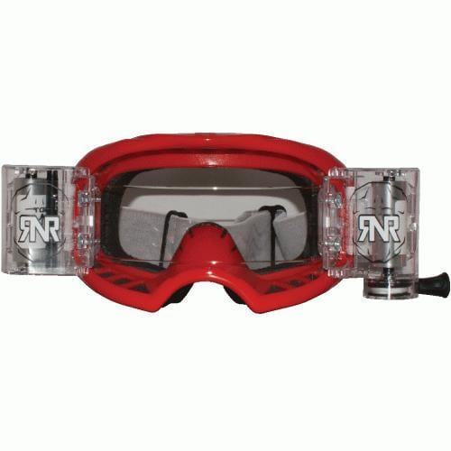 RNR COLOSSUS RED WVS-V.2 48mm, RED GOGGLE, WIDE VISION SYSTEM, GXC45, ROLL & TEAR OFF
