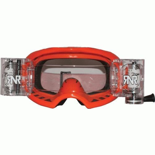 RNR COLOSSUS ORANGE WVS 48mm, ORANGE GOGGLE, WIDE VISION SYSTEM, GXX46, ROLL & TEAR OFF