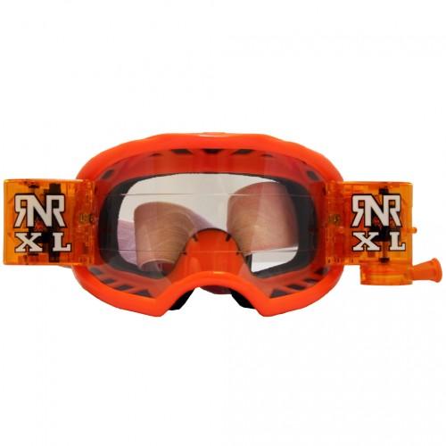 RNR COLOSSUS ORANGE XL ROLL & TEAR OFF, ORANGE GOGGLE, 36MM ROLL OFF, GX46XL, ROLL & TEAR OFF