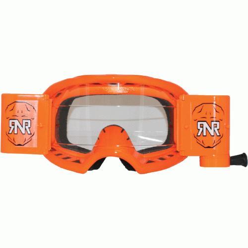 RNR COLOSSUS NEON ORANGE WVS 48mm, NEON ORANGE GOGGLE, WIDE VISION SYSTEM, GXX66, ROLL & TEAR OFF
