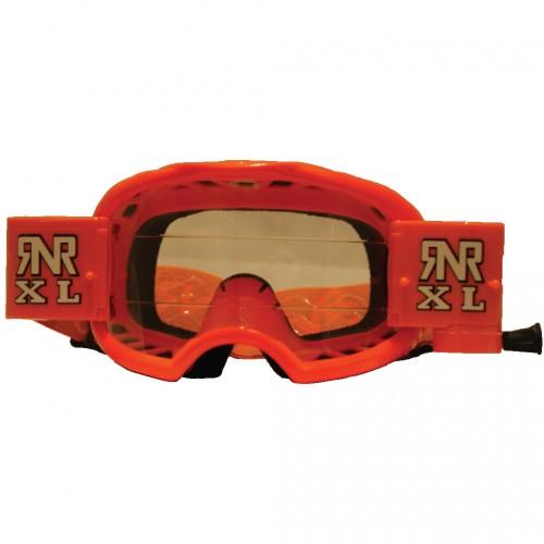 RNR COLOSSUS NEON ORANGE XL ROLL & TEAR OFF, NEON ORANGE GOGGLE, 36MM ROLL OFF, GX66XL, ROLL & TEAR OFF