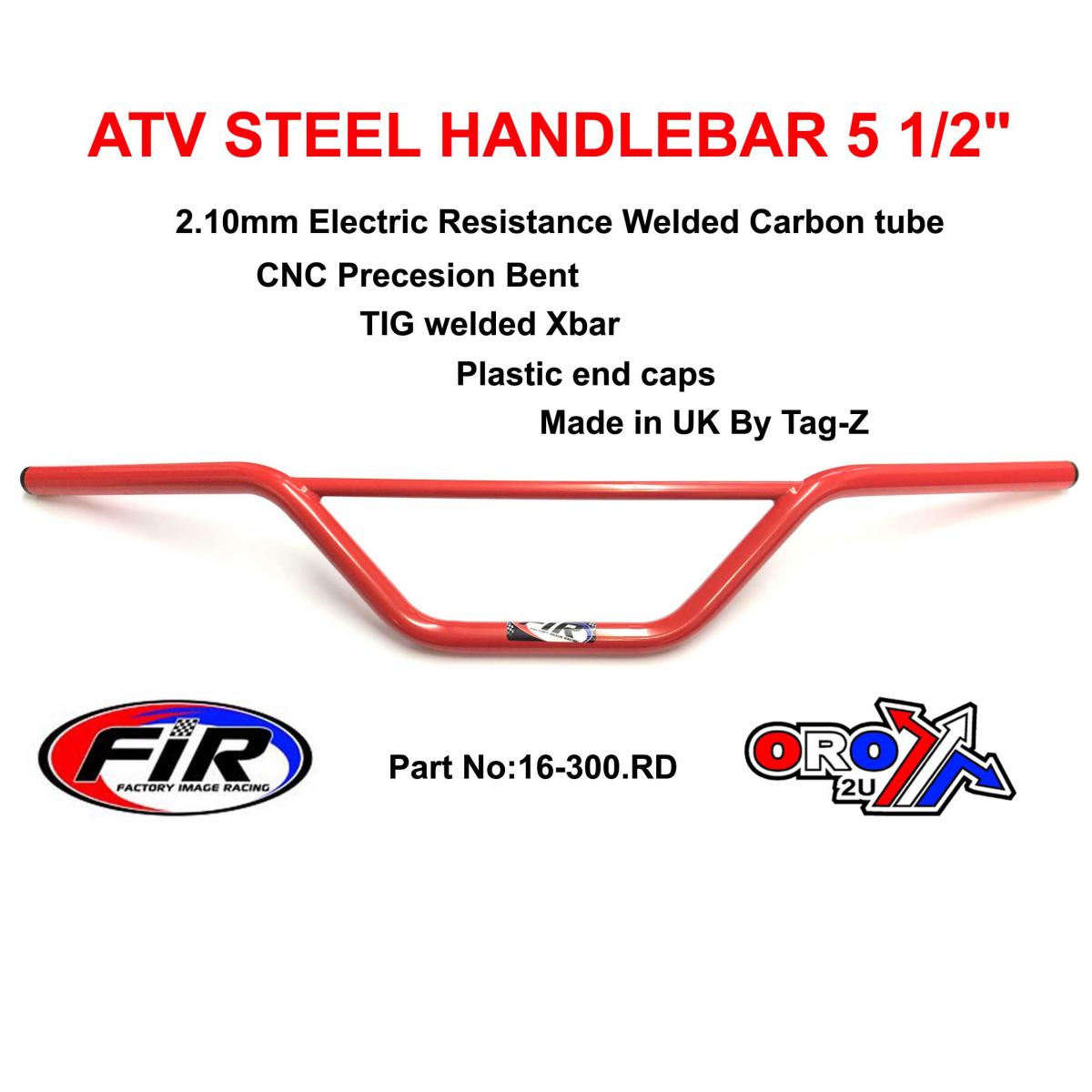 Factory Image Racing handlebars in red product photo