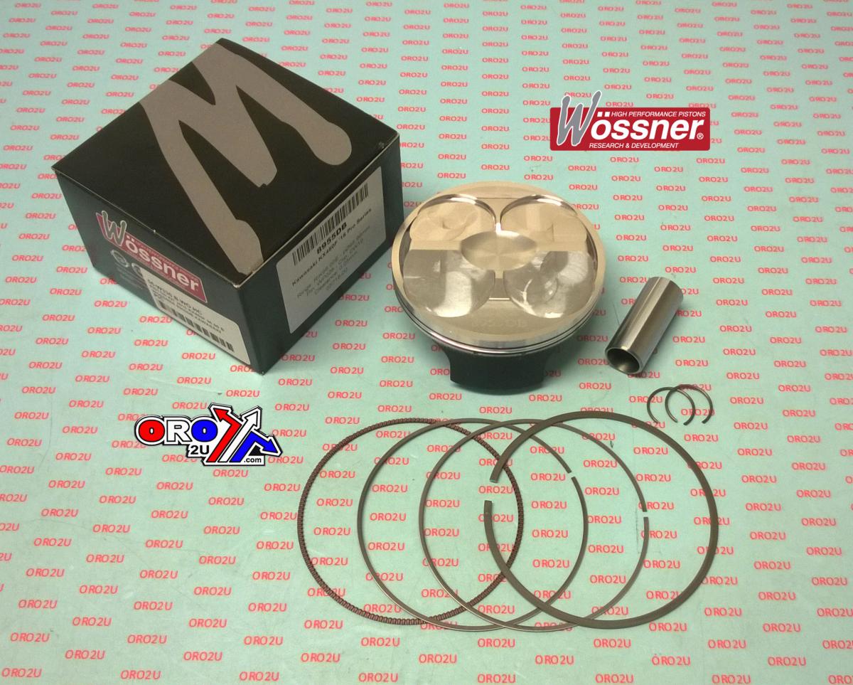 Piston Kit 2015 KX450F 96.00 C, Wossner 8955DC Kawasaki, High Compression 13.8