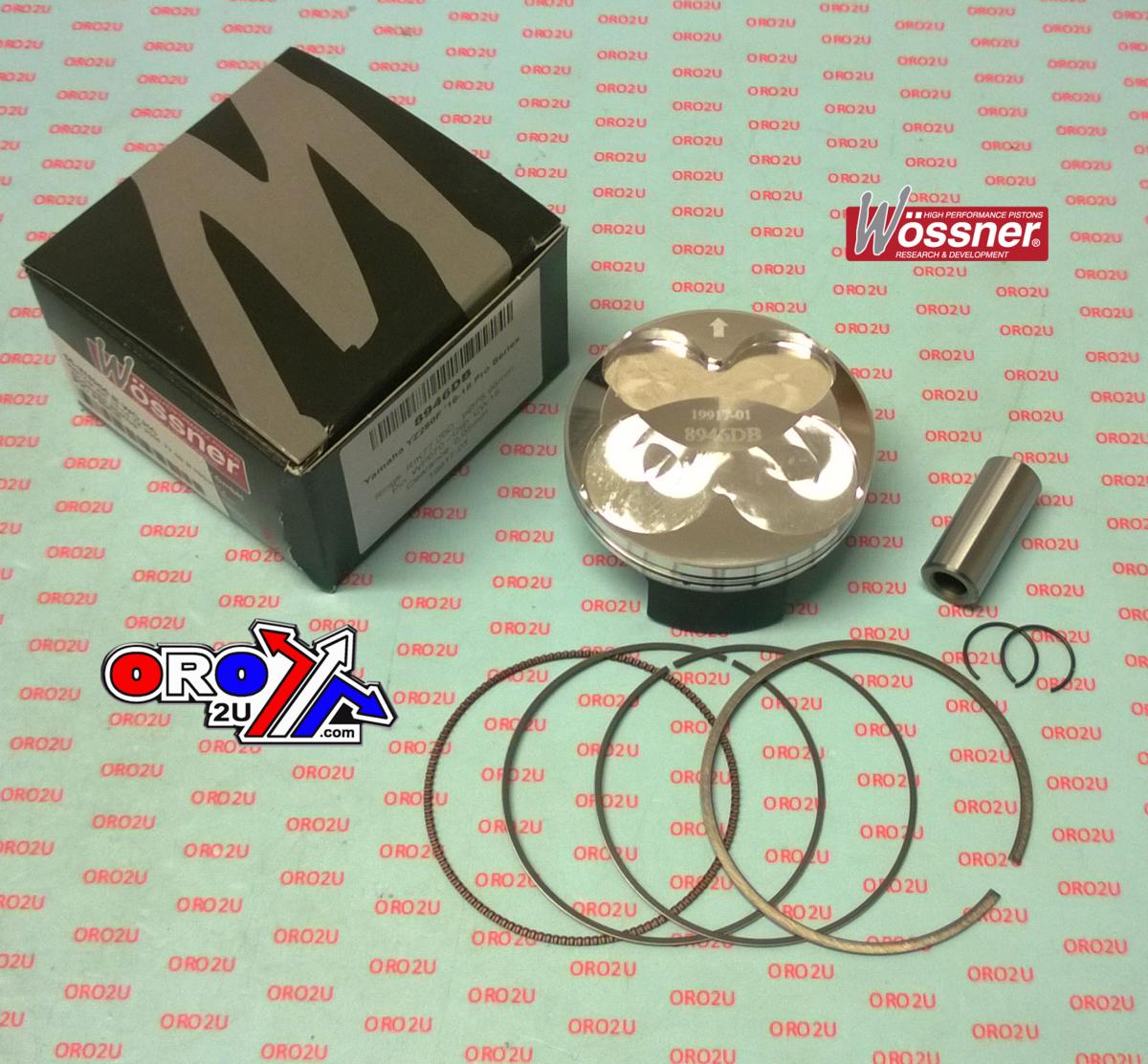 Piston Kit 16-18 YZ 250F 77.00 A High Comp., Wossner 8946DA, 1SM-11631-10-00