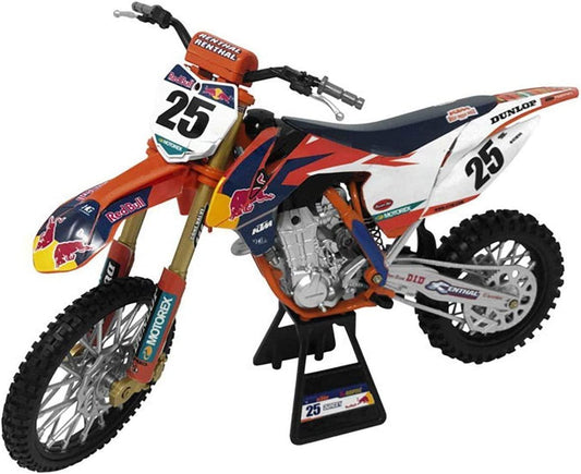 MODEL DIE CAST RED BULL KTM, SXF 450 MARVIN MUSQUIN #25, SCALE 1:6, NEWRAY 49633