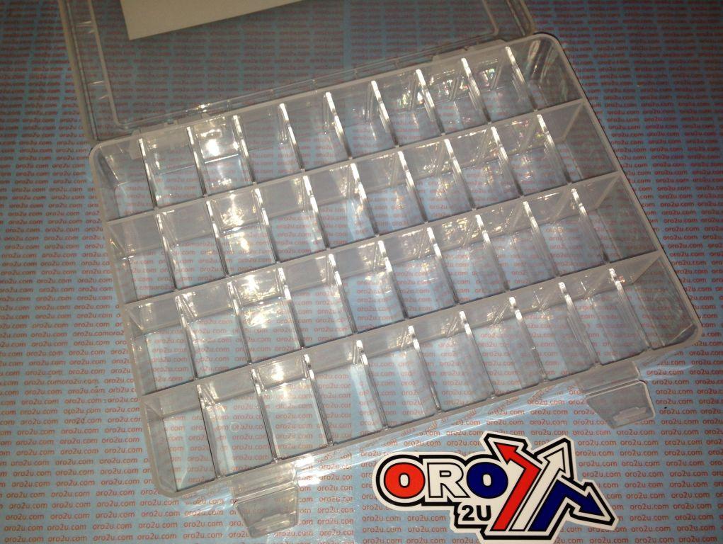 PLASTIC STORAGE BOX 40 SECTIONS, TUB TRAY ORGANISER ORGANIZER, JET MAIN PILOT CARB FUEL