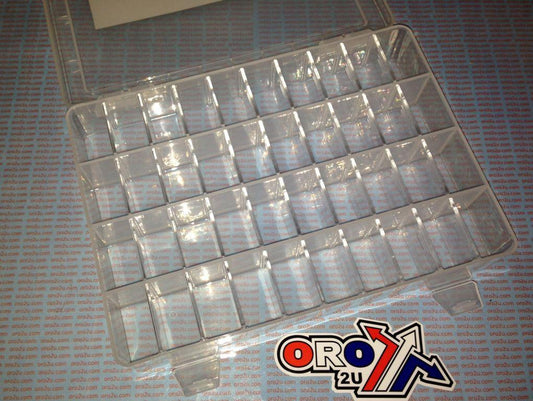 PLASTIC STORAGE BOX 40 SECTIONS, TUB TRAY ORGANISER ORGANIZER, JET MAIN PILOT CARB FUEL