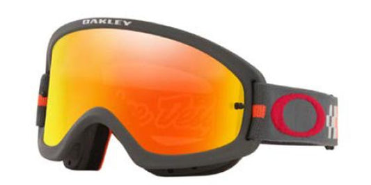OAKLEY O FRAME 2.0 XS TLD CHECKERBOARD RED, OA OO7116-11, TROY LEE DESIGN 2020, FIRE IRIDIUM LENS