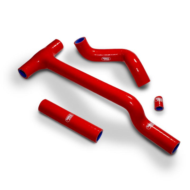 COOLANT HOSE 4 PIECE KIT RED 20-25 BETA 125 RR 2T THERMOSTAT BYPASS SAMCO SPORT BET-16-RD