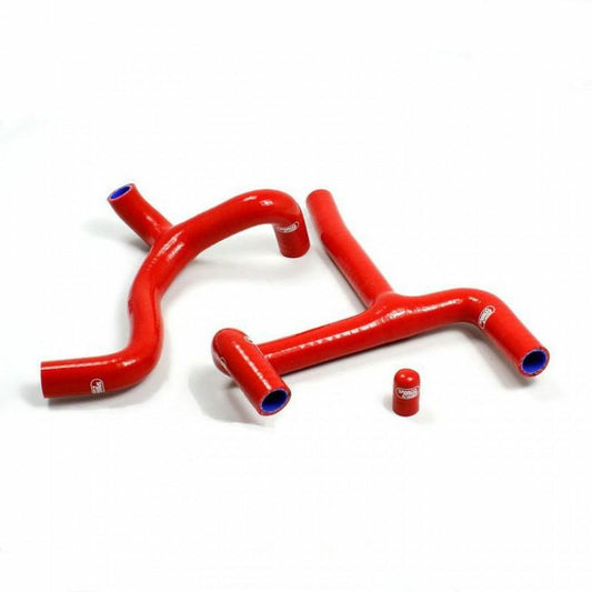 COOLANT HOSE 3 PIECE KIT RED 14-17 BETA 350 390 430 480 500 RR THERMO BYPASS SAMCO BET-8-RD