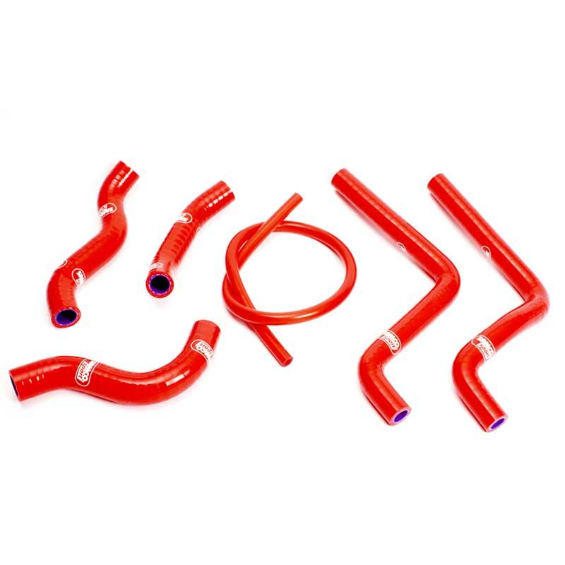 COOLANT HOSE 6 PIECE KIT RED 01-02 HONDA 125 CR 125 R SAMCO SPORT HON-29-RD