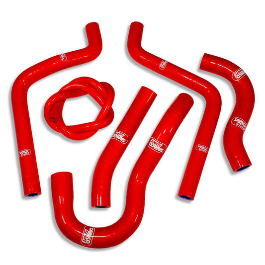 COOLANT HOSE 6 PIECE KIT RED 03-04 HONDA 125 CR R SAMCO SPORT HON-32-RD