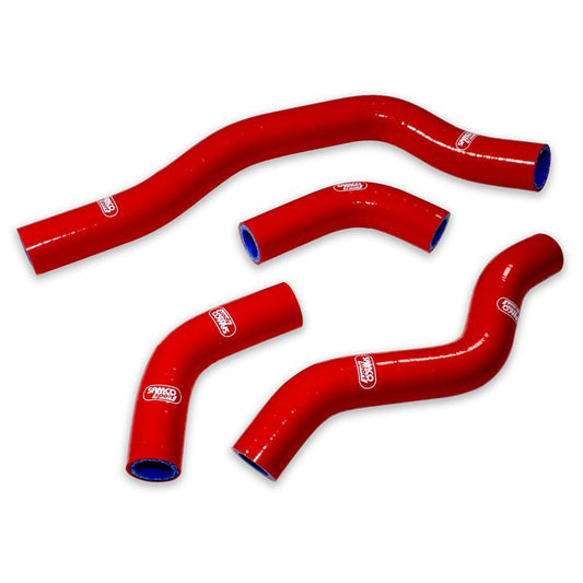 COOLANT HOSE 4 PIECE KIT RED 05-16 HONDA 450 CRF X SAMCO SPORT HON-38-RD