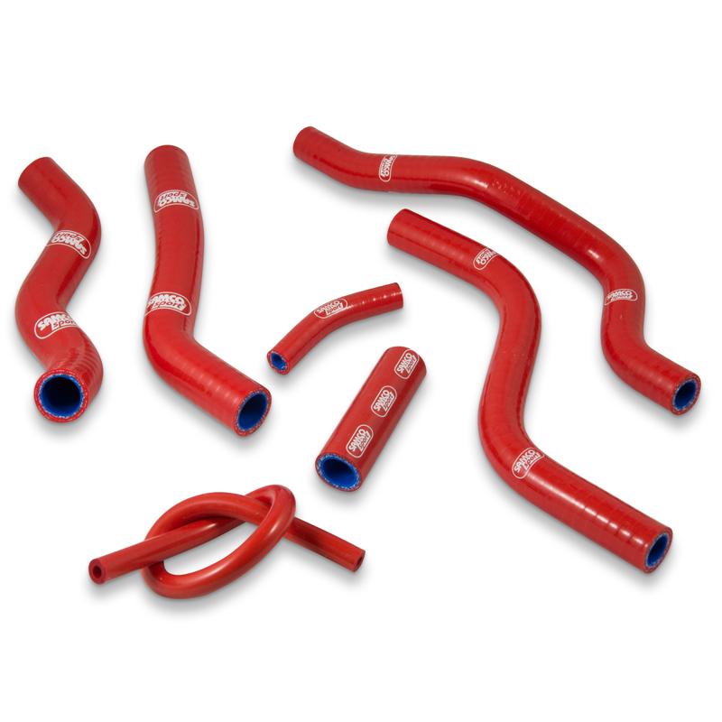 COOLANT HOSE 7 PIECE KIT RED 90-97 HONDA 125 CR SAMCO SPORT HON-98-RD