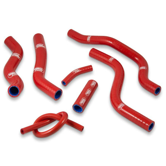 COOLANT HOSE 7 PIECE KIT RED 90-97 HONDA 125 CR SAMCO SPORT HON-98-RD