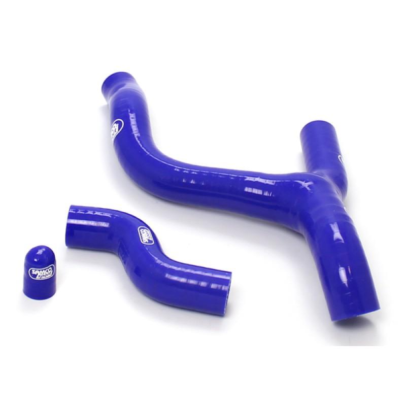 COOLANT HOSE 3 PIECE KIT BLUE 12-16 KTM HUSA 250 350 EXC-F THERMO BYPASS SAMCO KTM-43-BU
