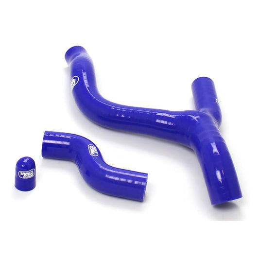 COOLANT HOSE 3 PIECE KIT BLUE 12-16 KTM HUSA 250 350 EXC-F THERMO BYPASS SAMCO KTM-43-BU