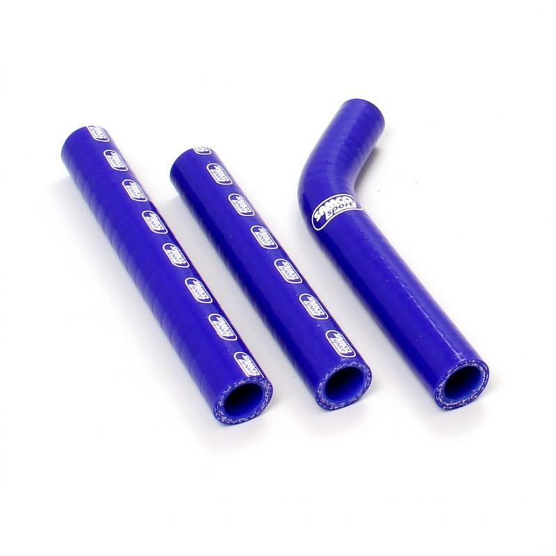 COOLANT HOSE 3 PIECE KIT BLUE 12-16 KTM HUSQ 125 200 TE EXC THERMO BYPASS SAMCO KTM-52-BU