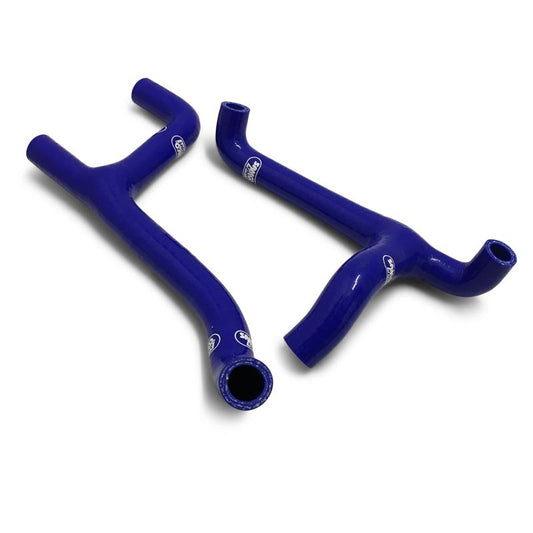 COOLANT HOSE 2 PIECE KIT BLUE 10-13 HUSQ 250 300 TC TE TI THERMOSTAT BYPASS SAMCO HUS-8-BU
