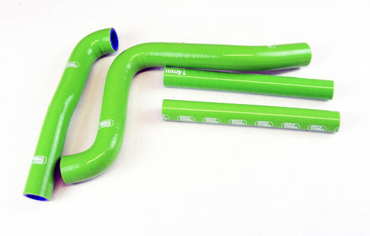 COOLANT HOSE 4 PIECE KIT GREEN 99-02 KAWASAKI 125 KX SAMCO SPORT KAW-83-GN