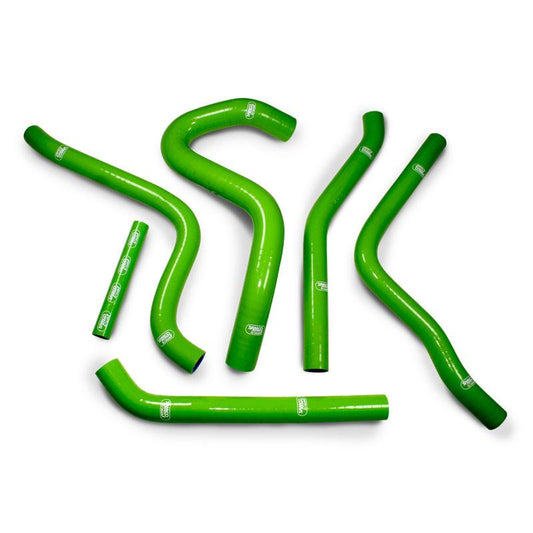 COOLANT HOSE 6 PIECE KIT GREEN 92-93 KAWASAKI 250 KX SAMCO SPORT KAW-75-GN