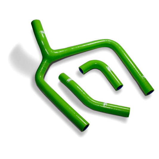 COOLANT HOSE 3 PIECE KIT GREEN 20 KAWASAKI 250 KX F SAMCO SPORT KAW-96-GN