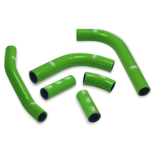 COOLANT HOSE 6 PIECE KIT GREEN 19-23 KAWASAKI 450 KX F OEM DESIGN SAMCO SPORT KAW-93-GN