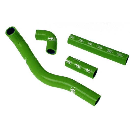 COOLANT HOSE 4 PIECE KIT GREEN 83-04 KAWASAKI 500 KX SAMCO SPORT KAW-28-GN