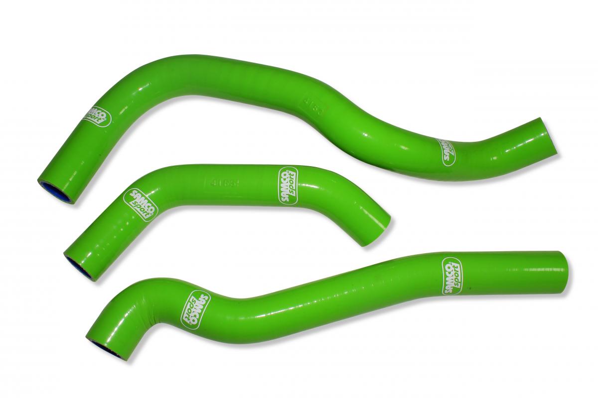COOLANT HOSE 3 PIECE KIT GREEN 87-07 KAWASAKI 650 KLR SAMCO SPORT KAW-56-GN