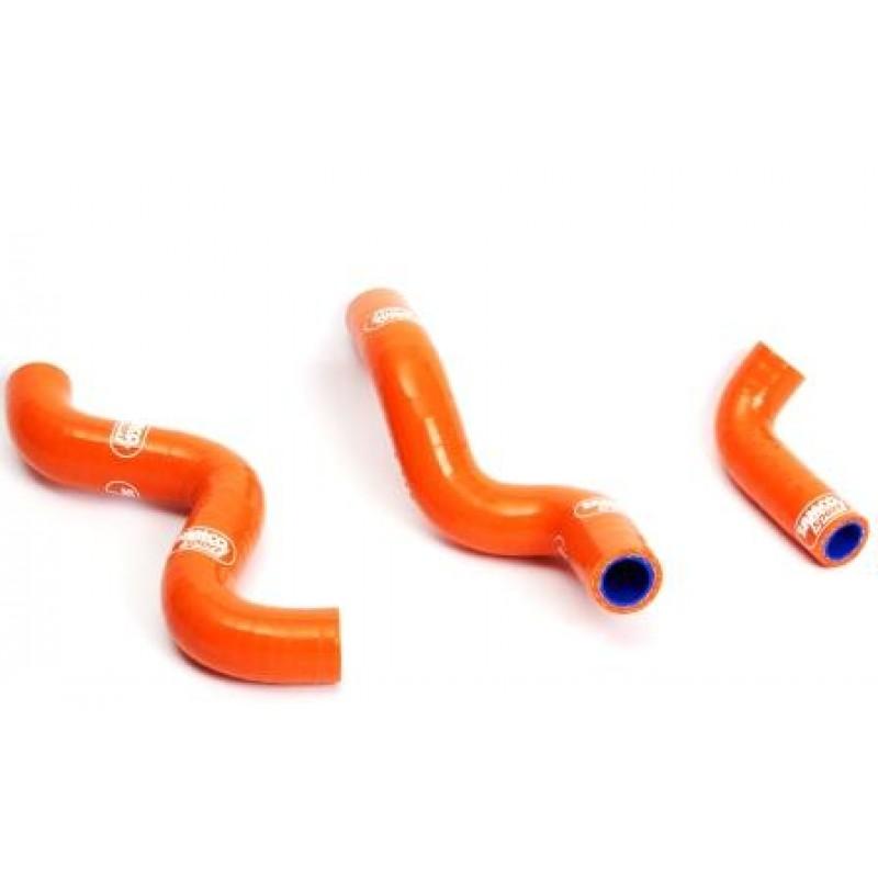 COOLANT HOSE 3 PIECE KIT ORANGE KTM 50 SX SAMCO SPORT KTM-10-OR