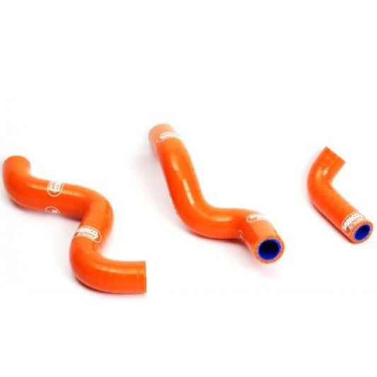 COOLANT HOSE 3 PIECE KIT ORANGE KTM 50 SX SAMCO SPORT KTM-10-OR