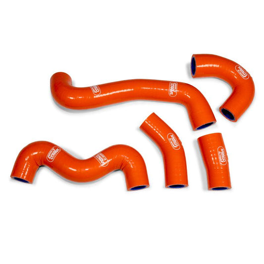 COOLANT HOSE 5 PIECE KIT ORANGE 18-23 HUSQ KTM 50 TC SX MINI OEM DESIGN SAMCO KTM-103-OR