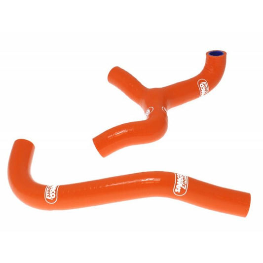 COOLANT HOSE 2 PIECE KIT ORANGE 09-15 KTM 65 SX 'Y' RACE DESIGN SAMCO SPORT KTM-25-OR