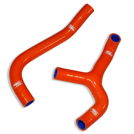 COOLANT HOSE 2 PIECE KIT ORANGE 16-23 GAS HUSQ KTM 65 'Y' RACE DESIGN SAMCO KTM-86-OR