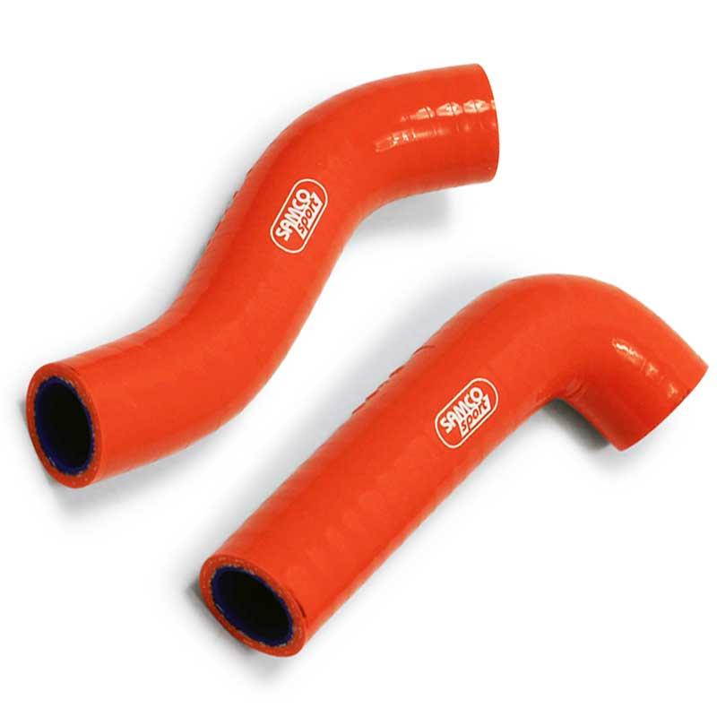 COOLANT HOSE 2 PIECE KIT ORANGE 18-25 KTM HUSQVARNA GAS GAS 85 SX SAMCO SPORT KTM-97-OR