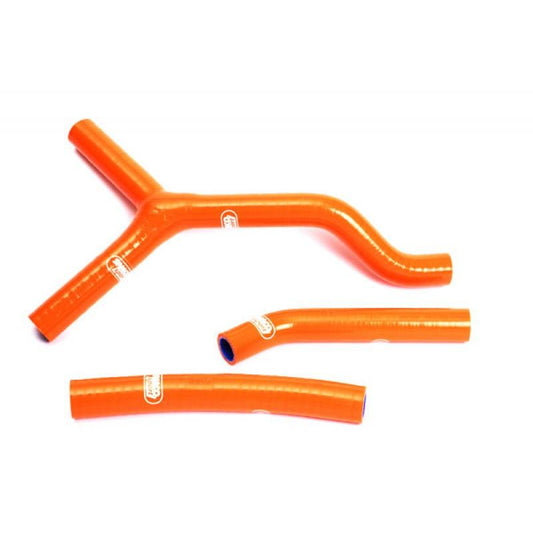COOLANT HOSE 3 PIECE KIT ORANGE 01-07 KTM 125 200 250 300 EXC SX THERMO BYPASS SAMCO KTM-2-OR