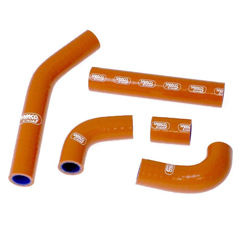 COOLANT HOSE 5 PIECE KIT ORANGE KTM 125 200 TE EXC XC-W OEM DESIGN SAMCO SPORT KTM-29-OR