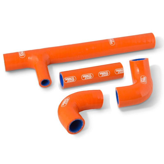 COOLANT HOSE 4 PIECE KIT ORANGE 17 KTM HUSQVARNA 250 300 SAMCO SPORT KTM-93-OR