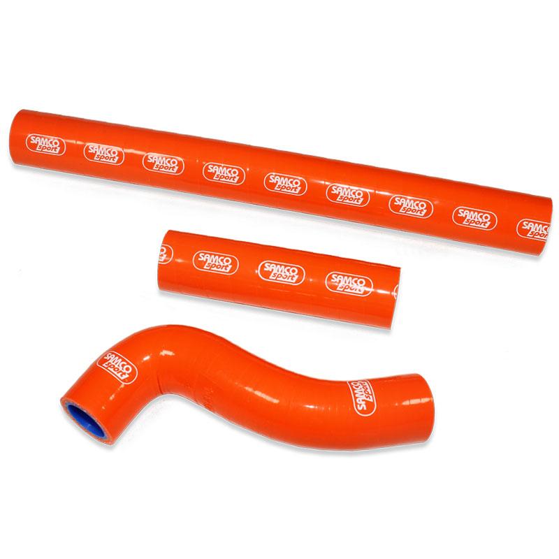 COOLANT HOSE 3 PIECE KIT ORANGE 18-19 250 300 TE EXC XC-W TPI THERMO BYPASS SAMCO KTM-99-OR