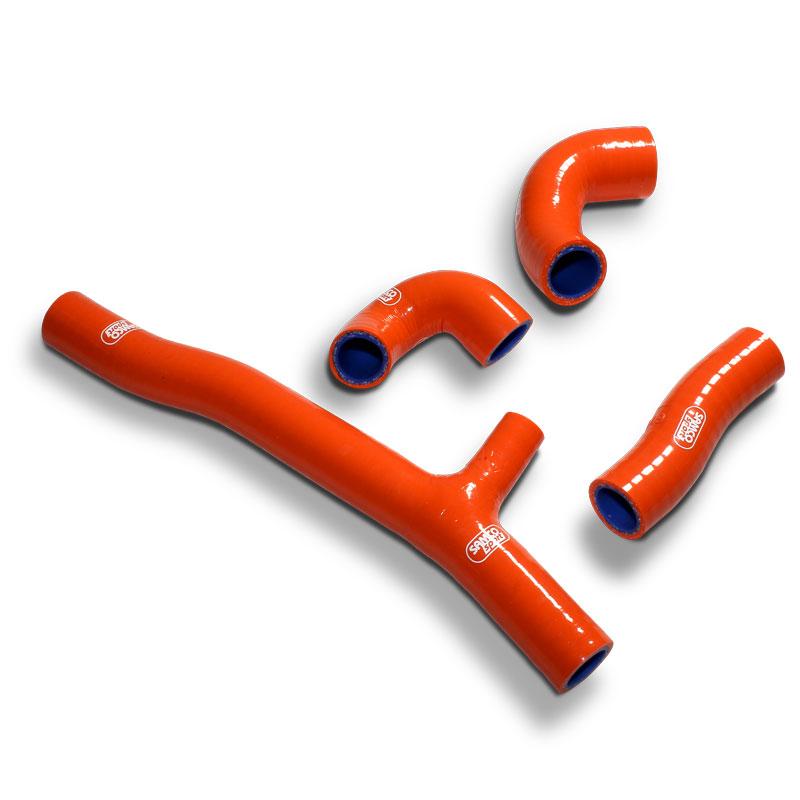 COOLANT HOSE 4 PIECE KIT ORANGE 20-23 GAS HUSQ KTM 250 300 OEM DESIGN SAMCO KTM-113-OR