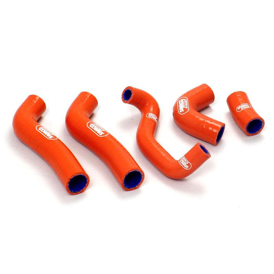 COOLANT HOSE 5 PIECE KIT ORANGE 08-11 KTM 250 EXC-F XCF-W OEM DESIGN SAMCO SPORT KTM-21-OR