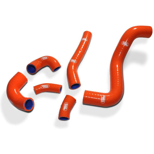 COOLANT HOSE 6 PIECE KIT ORANGE 20-23 KTM HUSQ GAS 250 OEM DESIGN SAMCO KTM-115-OR