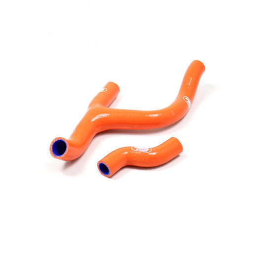 COOLANT HOSE 2 PIECE KIT ORANGE 11-15 HUSQ KTM 250 350 FC SX-F 'Y' DESIGN SAMCO KTM-39-OR