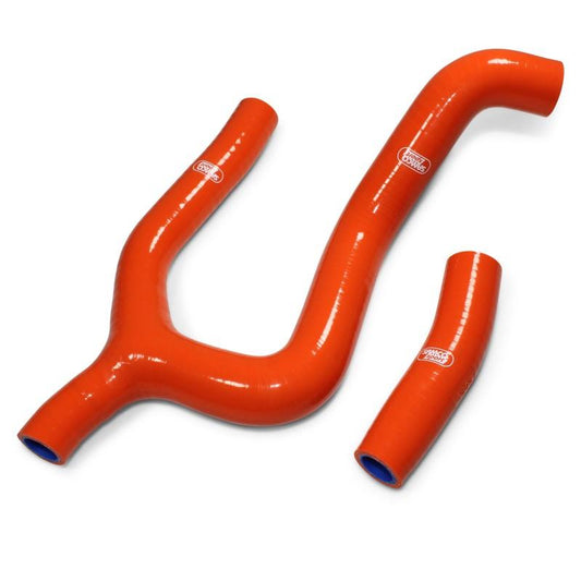 COOLANT HOSE 2 PIECE KIT ORANGE 19-23 KTM GAS HUSQ 250 350 'Y' DESIGN SAMCO KTM-106-OR