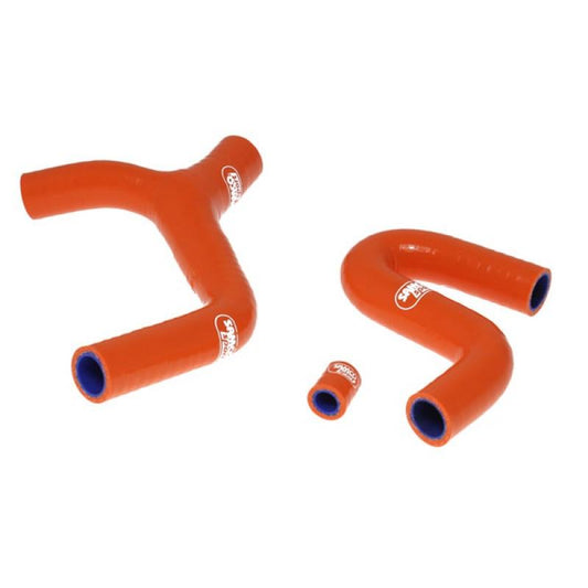 COOLANT HOSE 3 PIECE KIT ORANGE 08-11 KTM 400 450 530 EXC XC-W THERMO BYPASS SAMCO KTM-23-OR