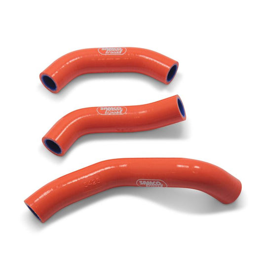 COOLANT HOSE 3 PIECE KIT ORANGE 17-19 HUSQ KTM 450 500 FE EXC-F THERMO BYPASS SAMCO KTM-92-OR